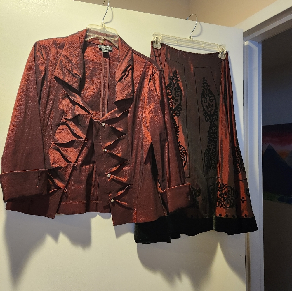 2pc skirt & jacket. Size 10 Dress Barn Collection